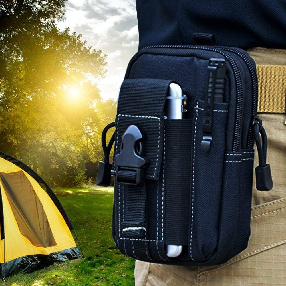 Outdoor Adventure Trips - กระเป๋าคาดเอวแบบยุทธวิธี Molle กระเป๋าคาดเอวทหาร EDC อุปกรณ์จัดเก็บเครื่องมือ ซองใส่โทรศัพท์