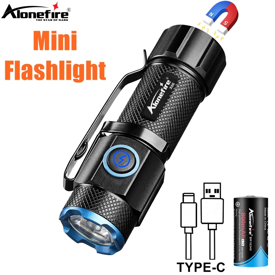 Outdoor Adventure With No Backpack - ไฟฉายขนาดเล็ก 6500K ความสว่างสูง P50 LED ไฟฉายขนาดพกพา