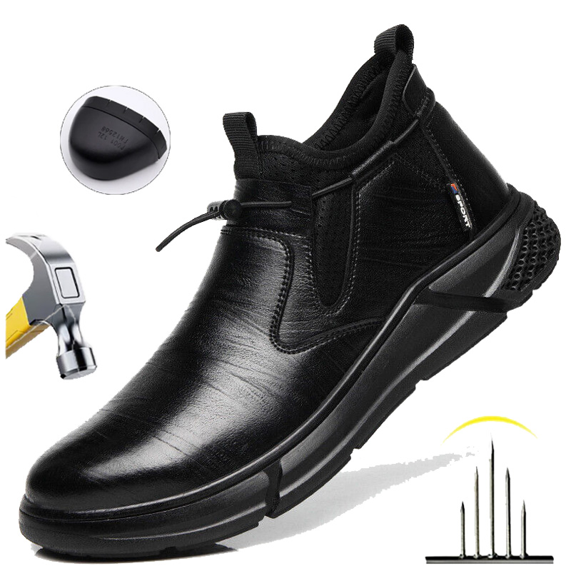 Outdoor Adventure Shoes - รองเท้าบูทเซฟตี้สำหรับผู้ชาย หัวเหล็ก รองเท้าทำงานในพื้นที่อันตราย รองเท้าบูทผจญภัยในป่า รองเท้าทำงานกลางแจ้ง กันน้ำ