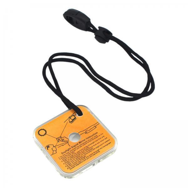 Outdoor Adventure Activities - กระจกสัญญาณฉุกเฉินแบบพกพา เครื่องมือเอาตัวรอดแบบสะท้อนแสง อะคริลิกน้ำหนักเบา พร้อมนกหวีด สำหรับกิจกรรมกลางแจ้งและการผจญภัย