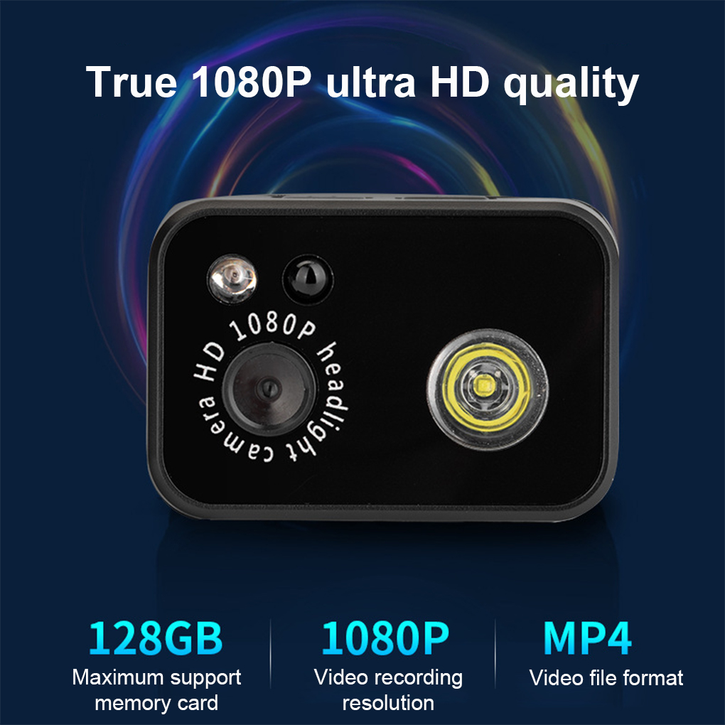 Outdoor Adventure Activities - กล้องติดศีรษะแบบแฮนด์ฟรี ความละเอียด 2MP HD พร้อมไฟ LED