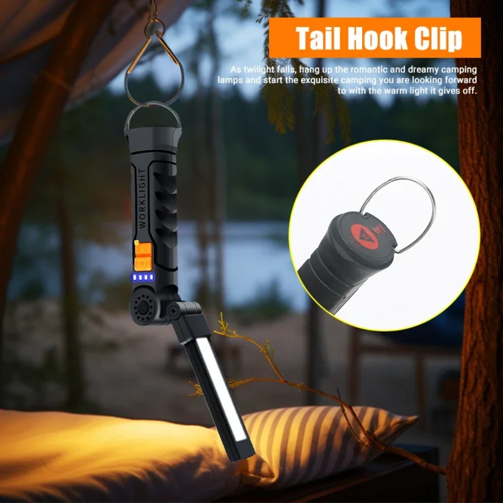 ไฟฉาย LED แบบพกพา COB ไฟฉายแบบ - Outdoor Adventure Trips บทวิจารณ์และราคา
