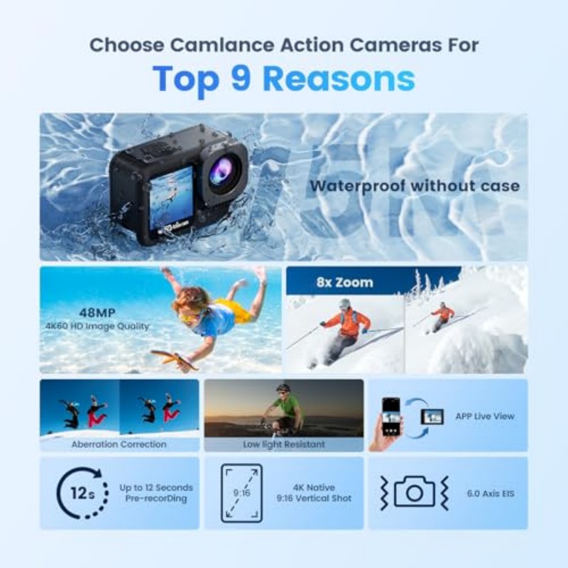 กล้องติดตัวขนาดเล็ก, กล้องแอคช - Outdoor Adventure Activities บทวิจารณ์และราคา