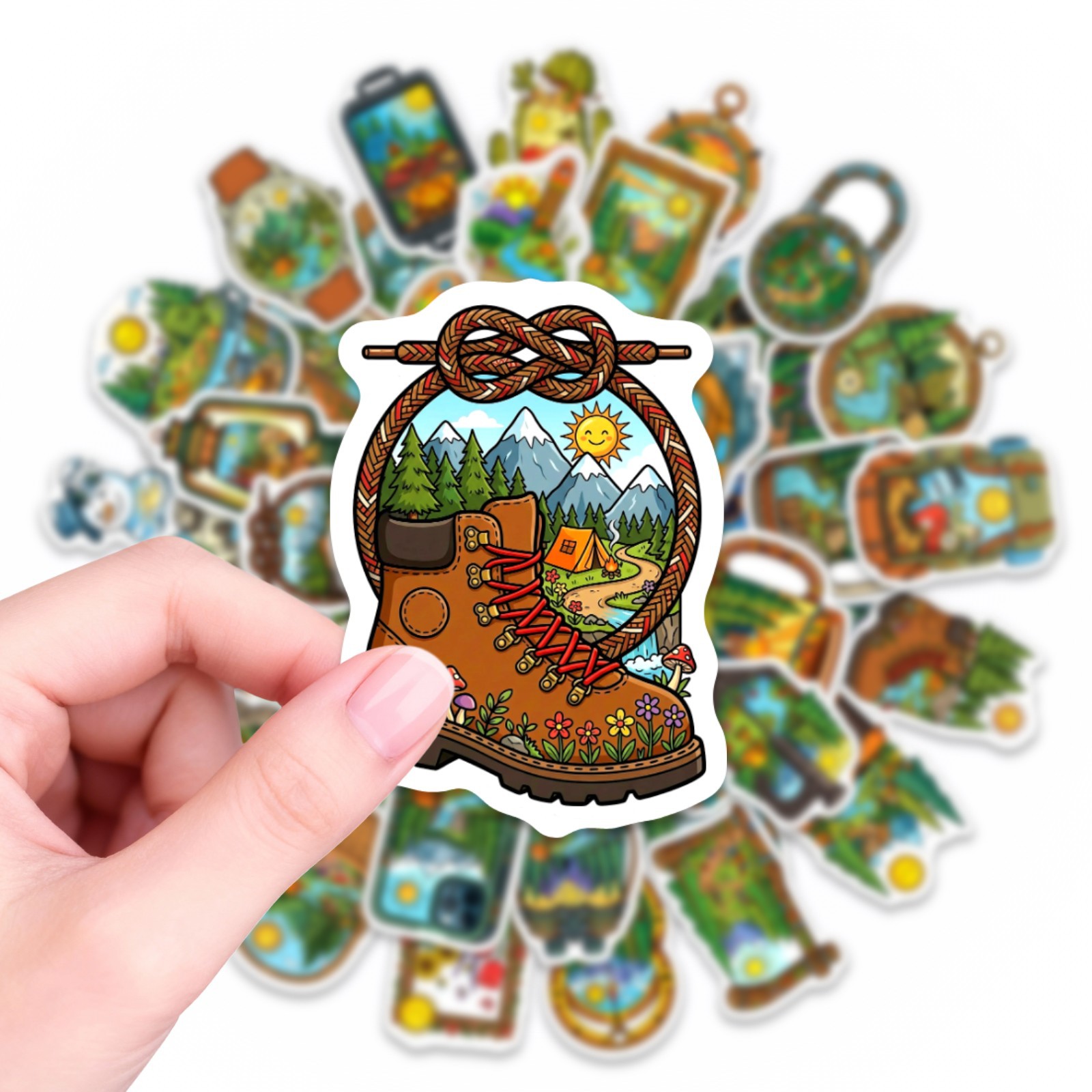 10/30/50PCS การ์ตูนกลางแจ้งแคม - Outdoor Adventure Books บทวิจารณ์และราคา