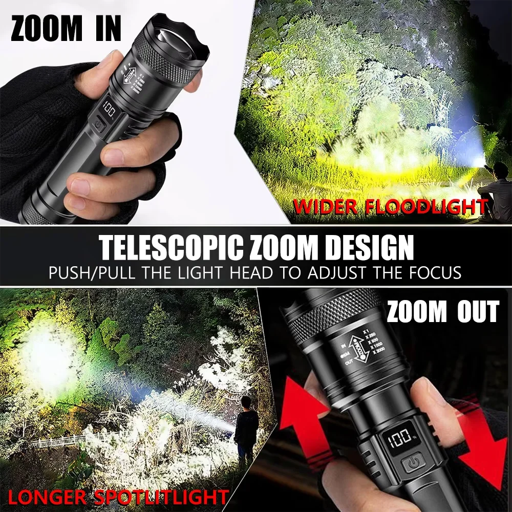 ไฟฉาย LED แบบชาร์จไฟได้ ไฟฉายซ - Outdoor Adventure Trips บทวิจารณ์และราคา