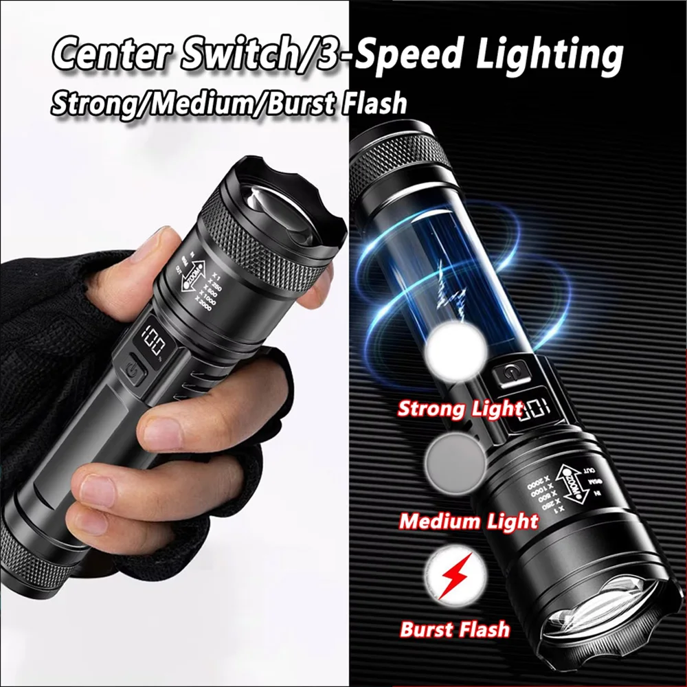 ไฟฉาย LED แบบชาร์จไฟได้ ไฟฉายซ - Outdoor Adventure Trips บทวิจารณ์และราคา