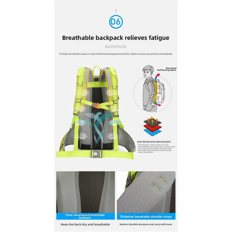 กระเป๋าเป้เดินป่า AZELA 36-55L - Outdoor Adventure With No Backpack บทวิจารณ์และราคา